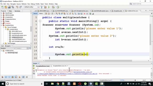 MULTIPLE CATCH BLOCKS IN EXCEPTION IN JAVA || AMJAD ALI || IN HINDI/URDU смотреть онлайн