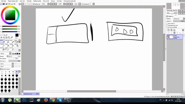 Как рисовать в paint tool sai? | Кисти и панели ;) смотреть онлайн