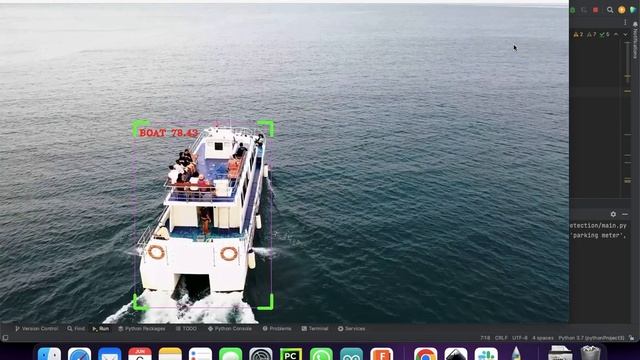 Boat Monitoring in a open Sea using OpenCV смотреть онлайн