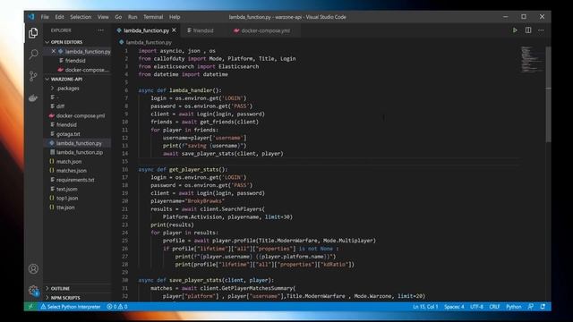 Je deviens pro à Call of Duty en exploitant l'API (Docker, Python, Elasticsearch, Grafana) смотреть онлайн