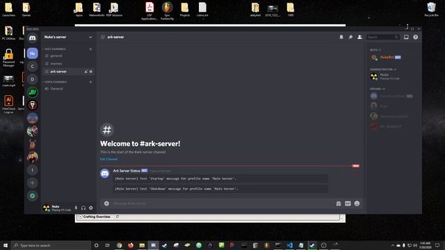 How to integrate Ark Server Manager with Discord for notification messages on server status. смотреть онлайн