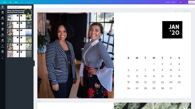 How to Make Your Own Calendar | Canva Tutorial смотреть онлайн