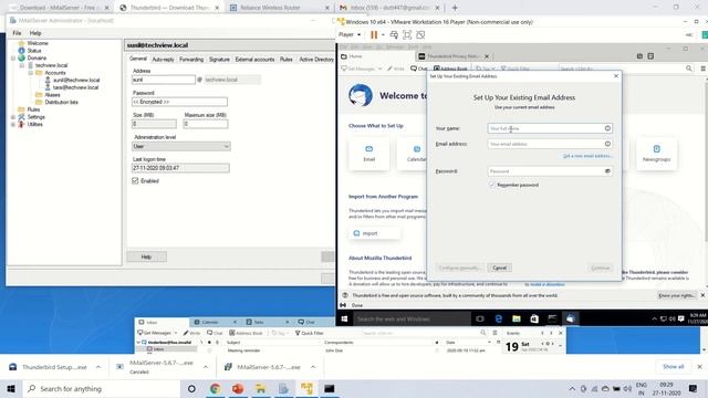 Setup Own Mail Server in LAN [Part-1] | hMail server with Thunderbird | Hindi | TechView Team смотреть онлайн