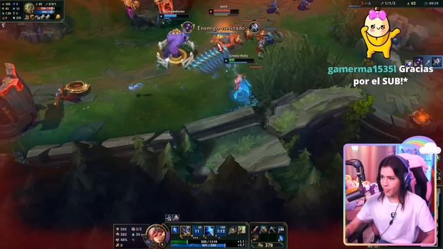 Jugando con mi MAIN Ashe parlanchina 👄 : League of Legends 😂 смотреть онлайн