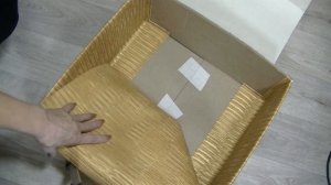 ДЕКУПАЖ КАРТОННОЙ КОРОБКИ ОБОЯМИ ДЛЯ ВАННОЙ КОМНАТЫ СВОИМИ РУКАМИ ???