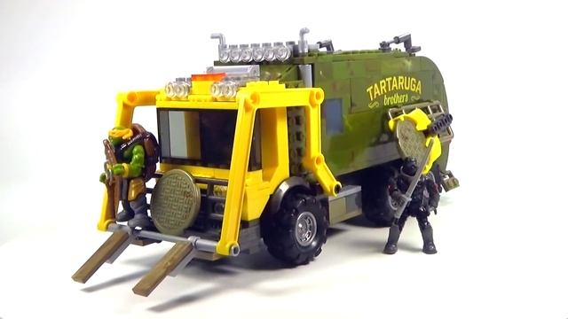 TMNT Out of the Shadows Battle Truck Mega Bloks Unbox Build & Play - BrickQueen смотреть онлайн