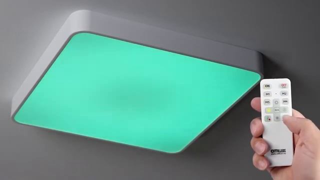 Cовременные светодиодные светильники CITILUX Купер CL724 с RGB подсветкой и пультом смотреть онлайн