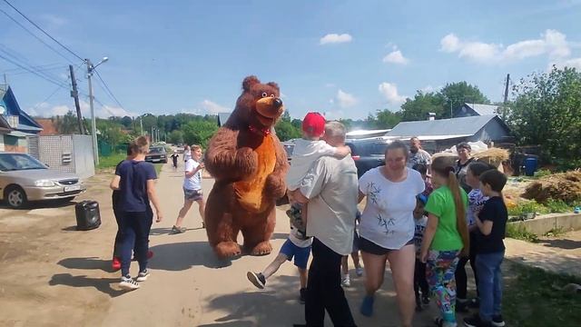 Мишка в деревне?!!!