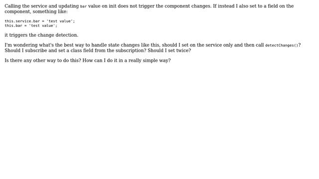Software Engineering: What's a clean way to manage state in Angular and have components update? смотреть онлайн