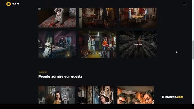 Qroom - Escape Room WordPress real-life game birthday party Website Builder смотреть онлайн