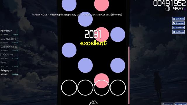 (1 MISS) LV.4-Clouds Schatze (Cut Ver.) [Skyward] смотреть онлайн