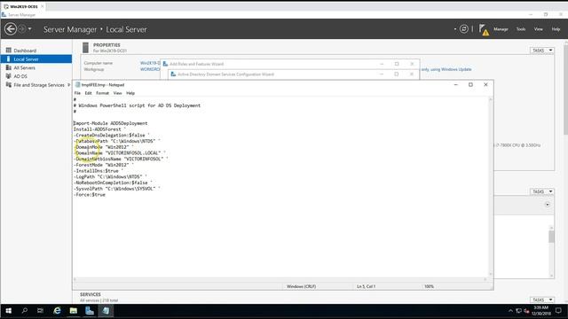 Windows Server 2019 Training - 03 How to Install Active Directory on Windows Server 2019 смотреть онлайн