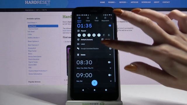 Personalize Alarm Clock - CAT S62 Pro Alarm Clock Settings смотреть онлайн