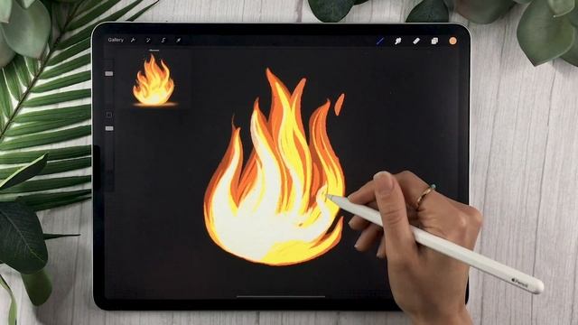 How To Paint Fire • 30 Days Of Digital Art Challenge • Tutorial & Course смотреть онлайн