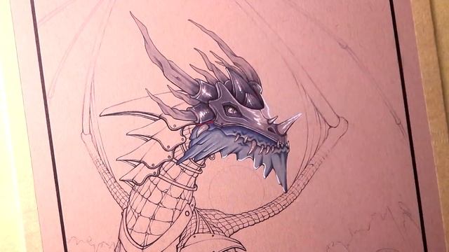 Let's Draw an ARMOURED DRAGON - FANTASY ART смотреть онлайн