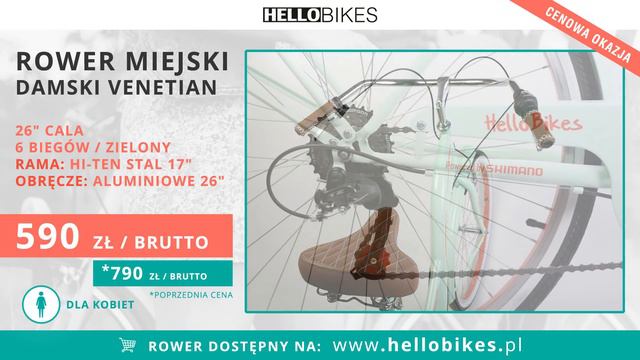 Hello bikes sklep rowerowy / Rowery Miejskie / Vintage / Venetian / MTB / Dziecięce смотреть онлайн