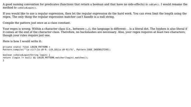 Code Review: A regex in Java. Latin letters, digits, dots, and minus signs (3 Solutions!!) смотреть онлайн