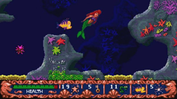 Ariel - The Little Mermaid (Sega Mega Drive) - Полное прохождение (LongPlay) [1080p] [60FPS]
