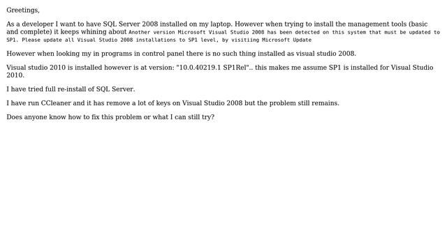 DevOps & SysAdmins: Trouble installing SQL Server 2008 (2 Solutions!!) смотреть онлайн