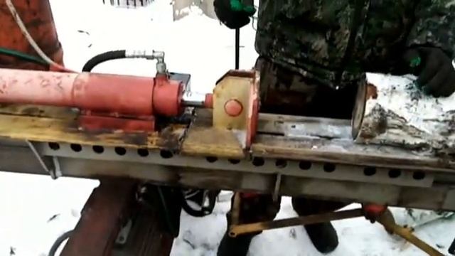 Гидравлический дровокол с универсальным приводом смотреть онлайн