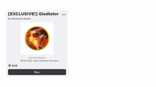 Gladiator Gamepass [In Nutshell] - Tower Defense Simulator (Roblox) Memes смотреть онлайн