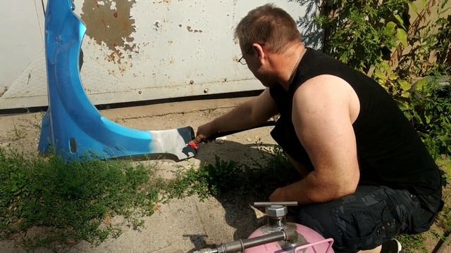 Пескоструйный аппарат своими руками. Работа аппарата. смотреть онлайн