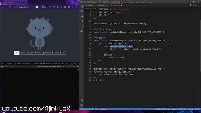 02 React + Redux Toolkit : createSlice (reducer) смотреть онлайн