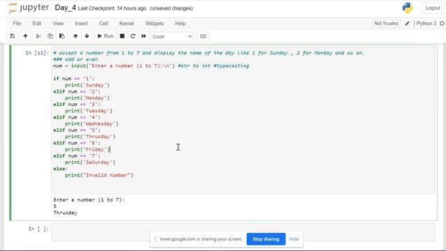 Python - demo video - conditional statements (if, elif, else) смотреть онлайн