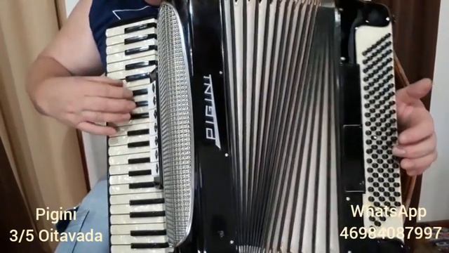 Vendida. Acordeon Pigini 120 baixos Oitavada смотреть онлайн
