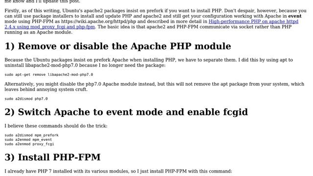 switch apache from prefork to event in Ubuntu 16, get php 7 working (2 Solutions!!) смотреть онлайн