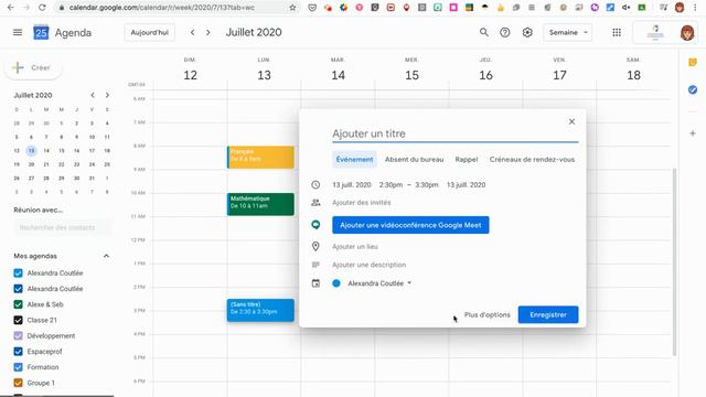 Utiliser Google Agenda pour la planification quotidienne смотреть онлайн