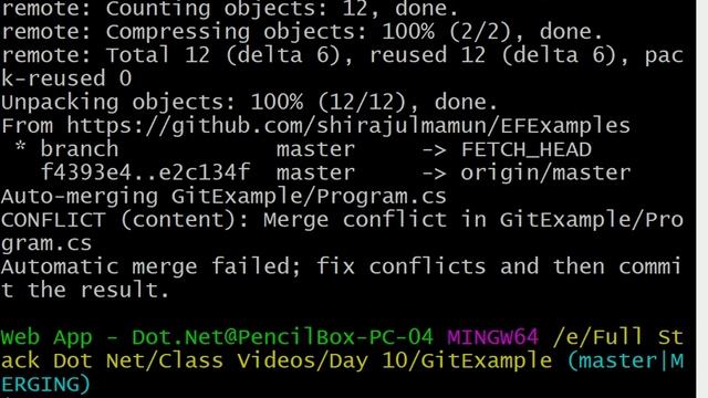 03 Managing Git : Merge conflict resolved [Bangla] смотреть онлайн