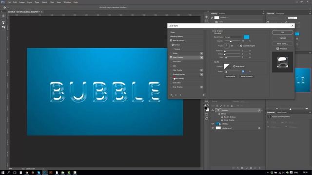Make Bubble Text Effect + FREE Psd - Photoshop Tutorial смотреть онлайн