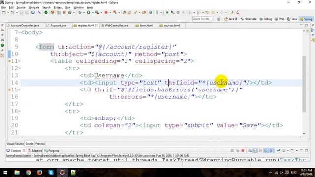 Spring Boot Web Application Tutorial - Validation - Part 2 смотреть онлайн