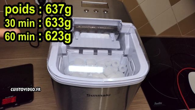 machine à glaçons SUNMAKI AMAZON 120w 2,1 L + LCD + comparatif LIDL fabrique à glacons SILVERCREST смотреть онлайн