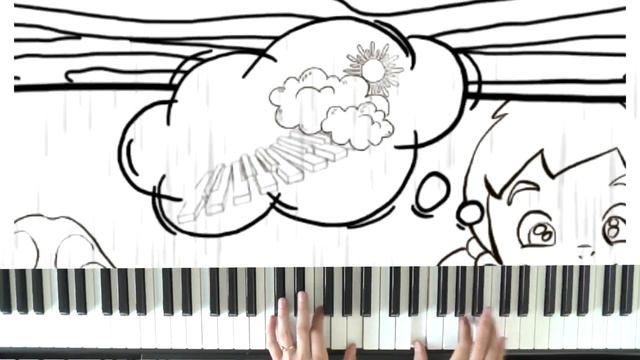 "Летний дождик" / "Summer rain" (music by Natalie piano, artwork by Kora (Korinna) смотреть онлайн