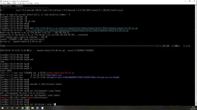 【Linux技術動画】Webアプリケーションサーバ構築Part1 (Apache&Tomcat) ※約30分 смотреть онлайн