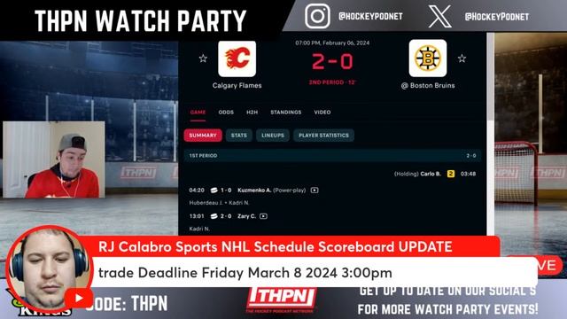 Calgary Flames vs Boston Bruins LIVE STREAM & PLAY-BY-PLAY | NHL Live stream смотреть онлайн