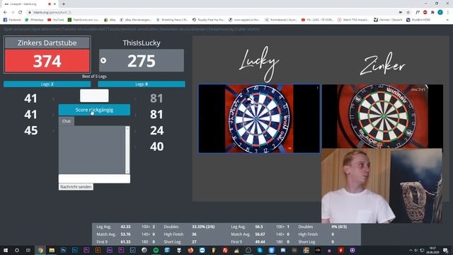 Lidarts Online Darts Match vs ThisIsLucky | Spannung bis zum letzten Leg ? | Darts Training смотреть онлайн