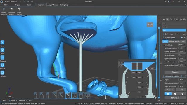 [CHITUBOX Pro]Lesson 17: Analysis of CHITUBOX Pro's Supports Editing(VIII) смотреть онлайн
