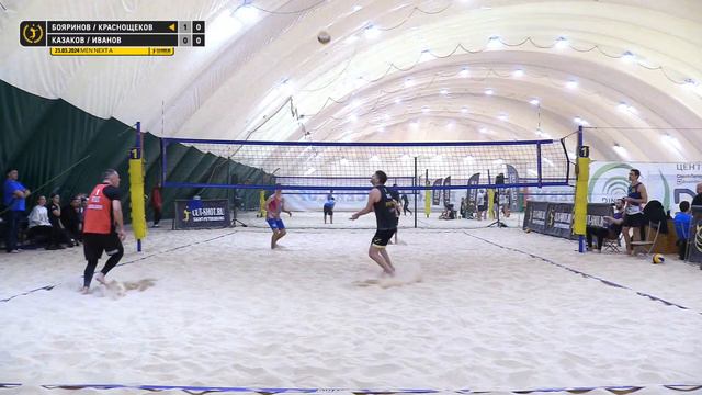 Четвертьфинал: Бояринов / Краснощеков VS Казаков / Иванов | MEN NEXT A - 23.03.2024 смотреть онлайн