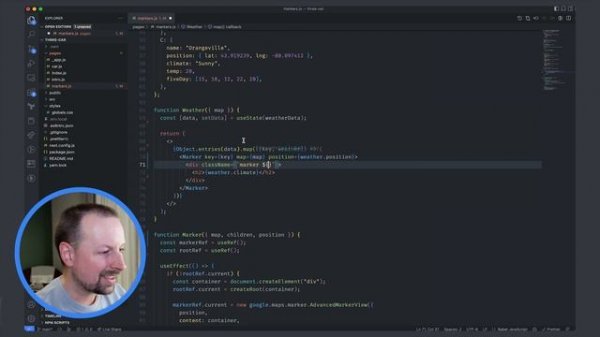 How to use Advanced Markers with React