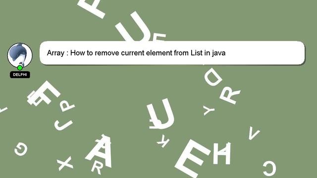 Array : How to remove current element from List in java смотреть онлайн
