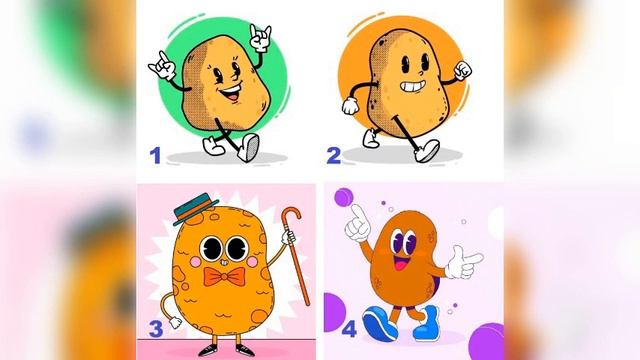 Какая вы картошечка? Веселый тест по картинке, чтобы узнать больше о себе. смотреть онлайн