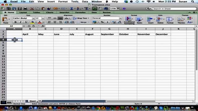 Technology Coaching: How to transpose columns/rows in Excel 2011 for Mac смотреть онлайн