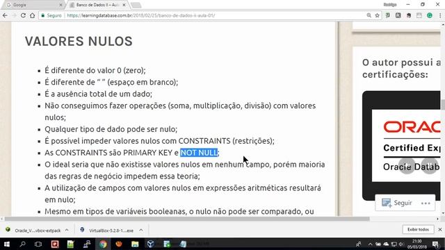 2018-03-05 - CCO - BD-II - AULA 01 - PARTE-03 - REVISAO DE COMANDOS DQL SIMPLES смотреть онлайн