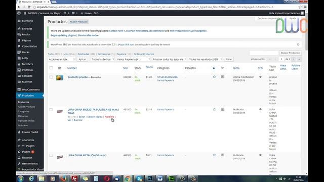 modificar productos Wordpress Porto www.impandi.com смотреть онлайн