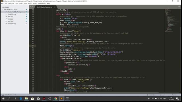 1.-Python - Instagram : Likes automaticos por Hashtag смотреть онлайн