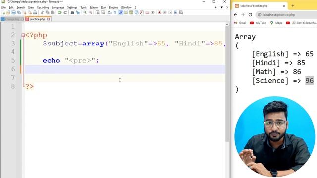Array in PHP | Associative Array in PHP | PHP Tutorial for beginners in Hindi смотреть онлайн