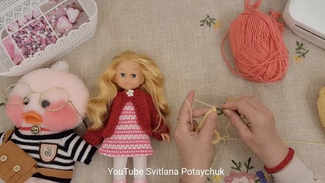 Вяжем костюм (юбка + кофта) для куклы Паола Рейна Наряд для куклы Вяжемо одяг для ляльки Paola Rein смотреть онлайн